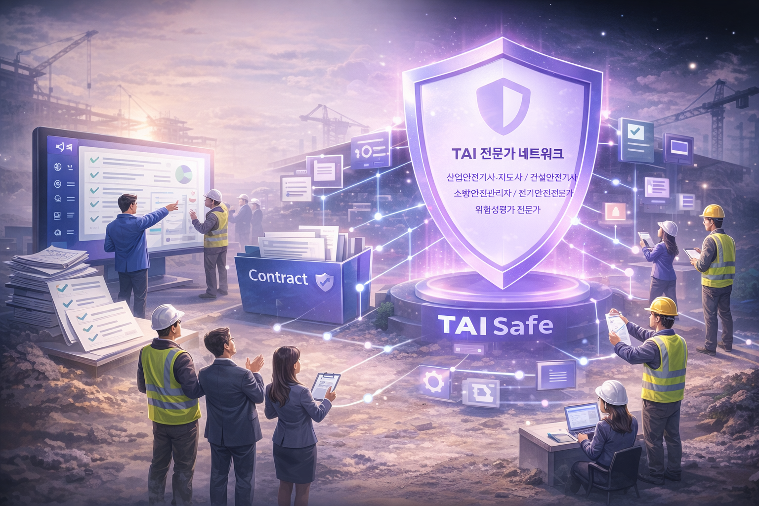 TAI 전문가 네트워크 — 산업안전기사, 건설안전기사, 소방안전관리자, 전기안전전문가, 위험성평가 전문가